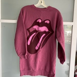 Beautiful Zara sweatshirt, Rolling Stones logo